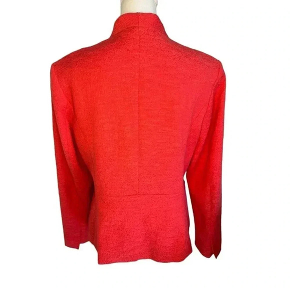 LOFT Women’s‎ Size 12 Coral Single Button Textured Blazer - Picture 3 of 8